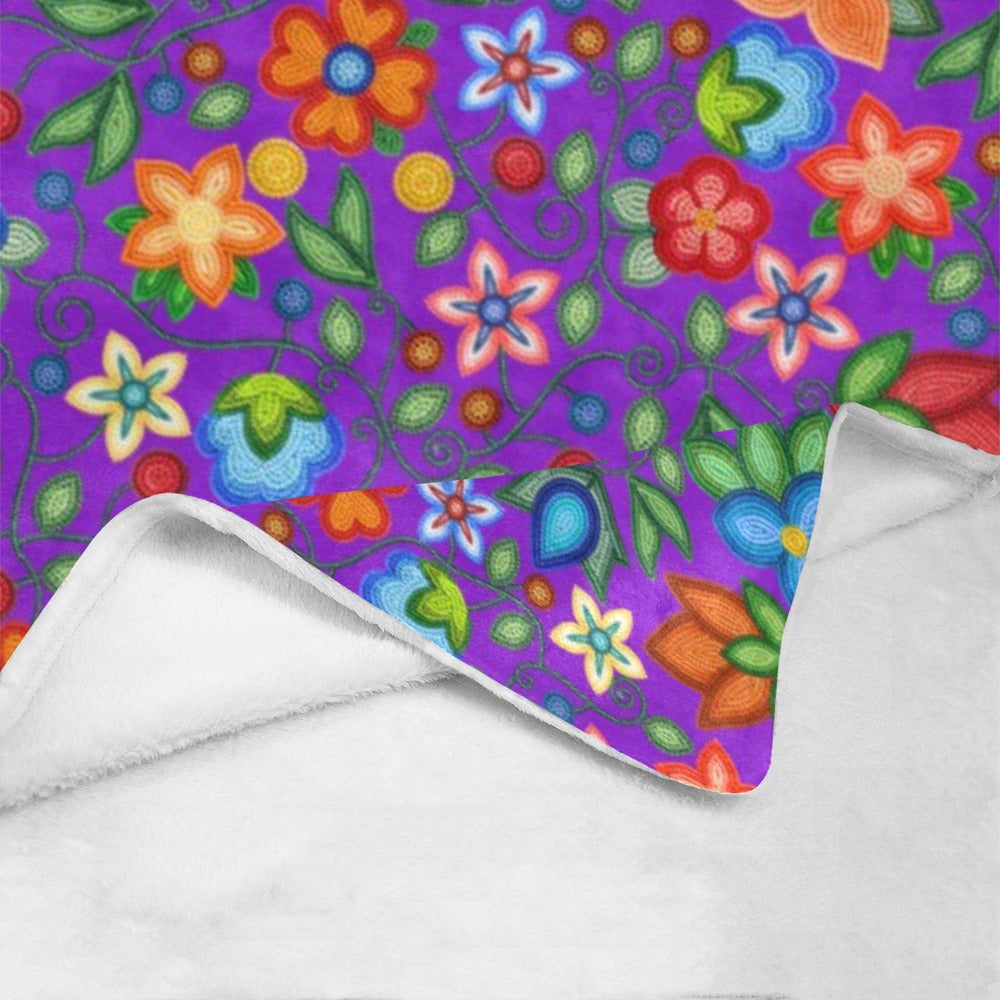 Morning Harmony Purple Ultra-Soft Micro Fleece Blanket 60"x80"