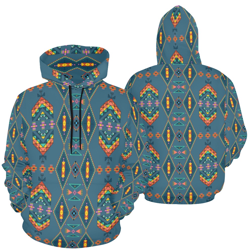 Travois Tipi Deep Lake Hoodie for Women (USA Size)