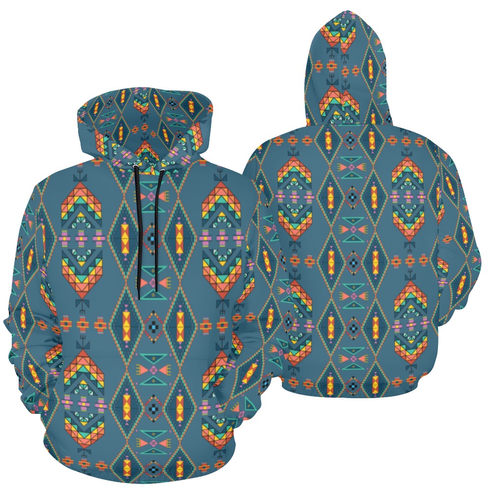 Travois Tipi Deep Lake Hoodie for Men (USA Size)