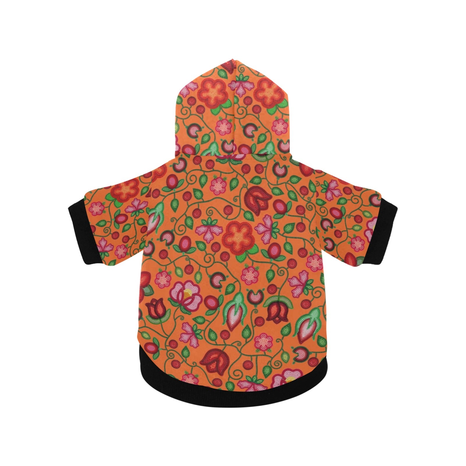 Rose Reverie Orange Pet Dog Hoodie