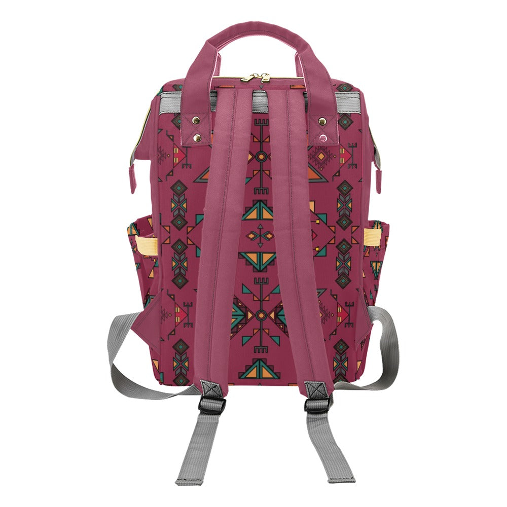 Arrow Dawn Maroon Multi-Function Diaper Backpack/Diaper Bag