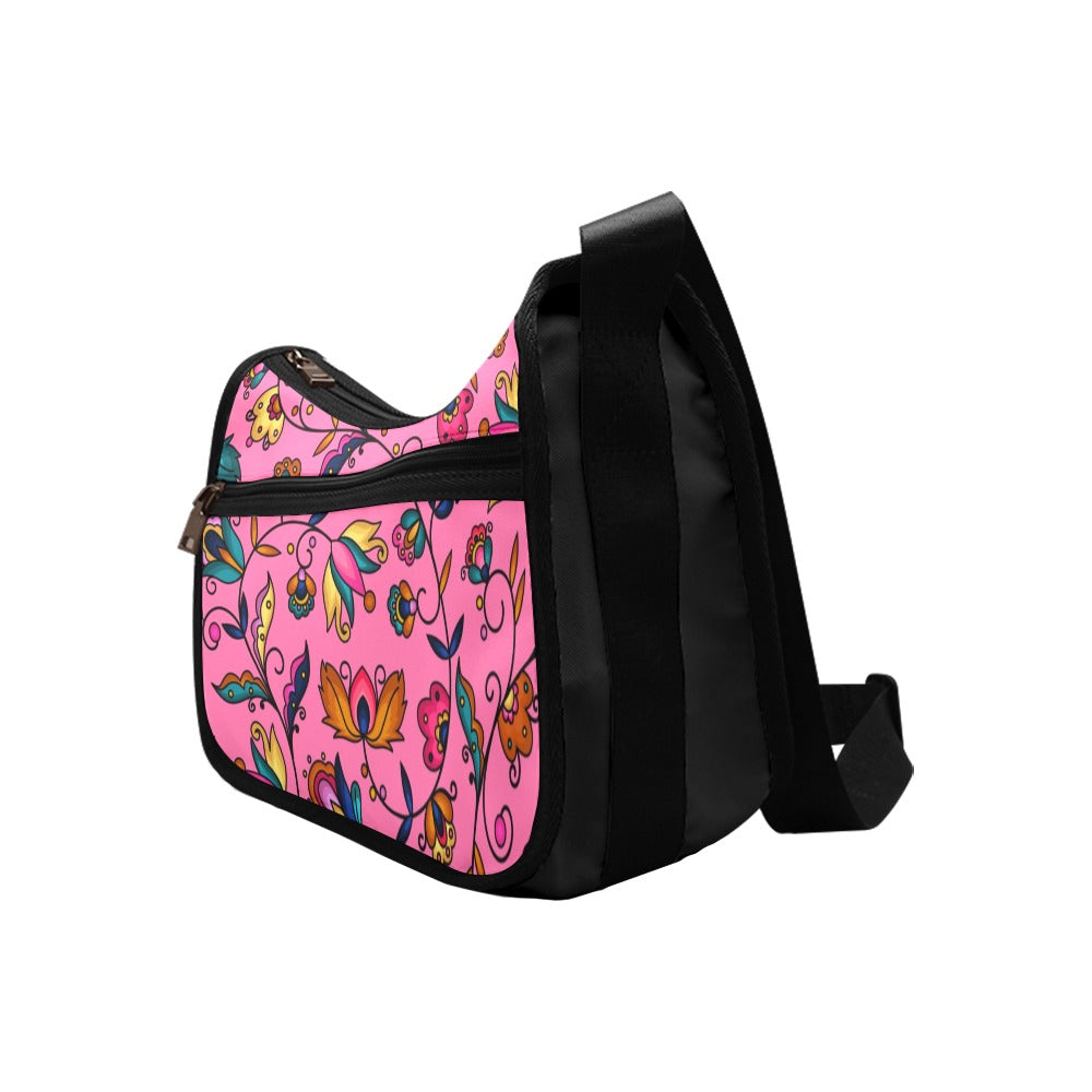 Copper Prairie Petals Pink Crossbody Bag