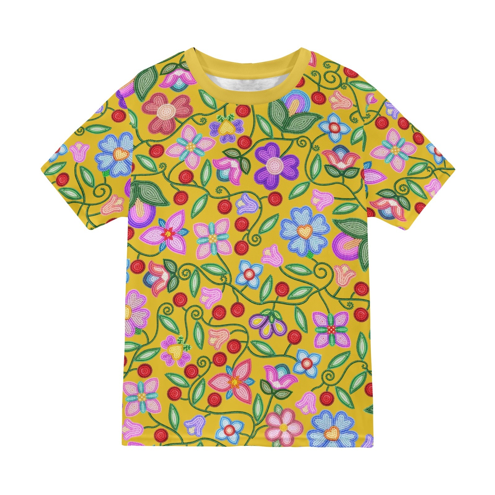 Petal Harmony Ochre T-shirt for Men