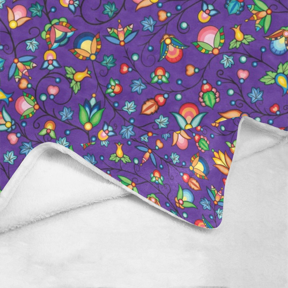 Prairie Plains Spirit Midnight Purple Ultra-Soft Micro Fleece Blanket 60"x80"