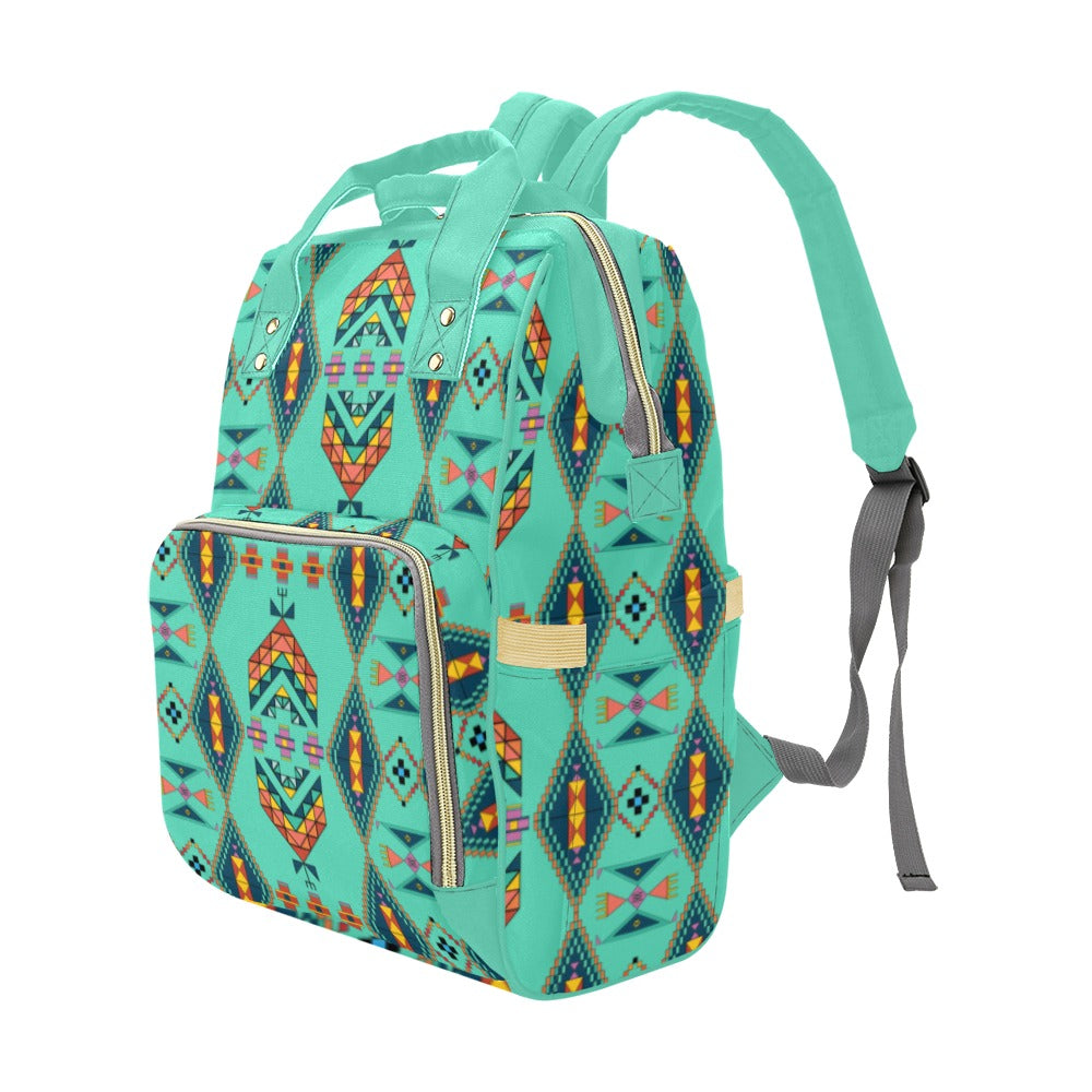 Travois Tipi Smoky Sky Multi-Function Diaper Backpack/Diaper Bag