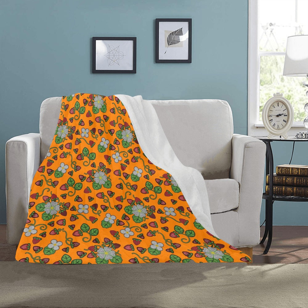 Strawberry Dreams Carrot Ultra-Soft Micro Fleece Blanket 40"x50"