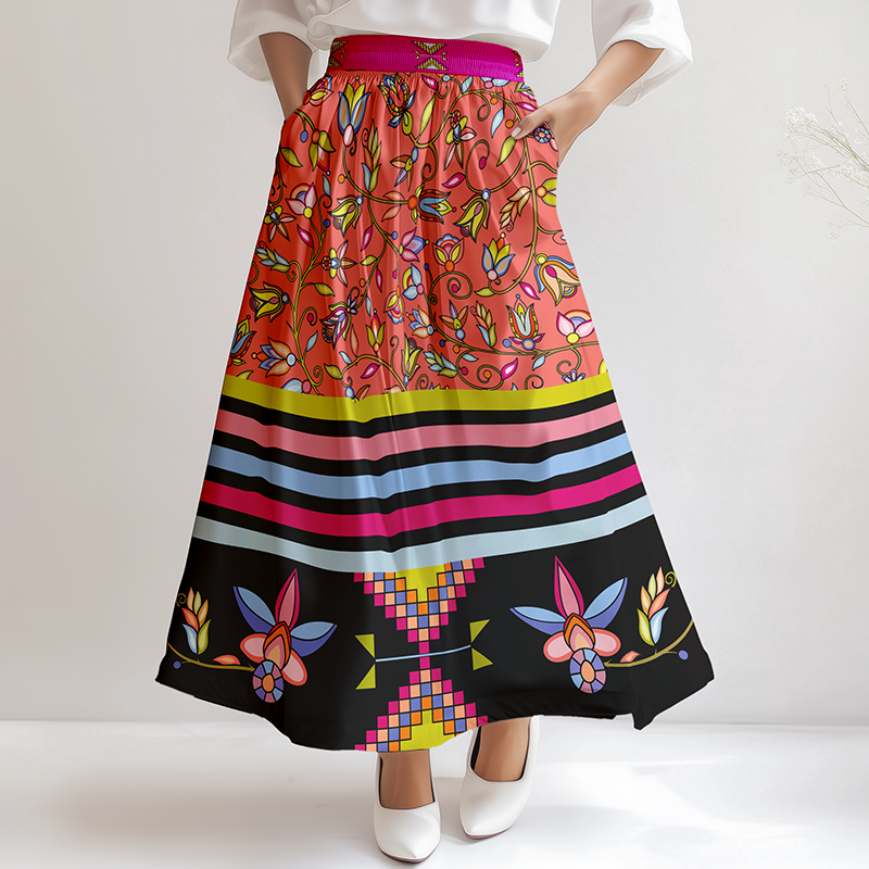 River of Petals Dark Skirt