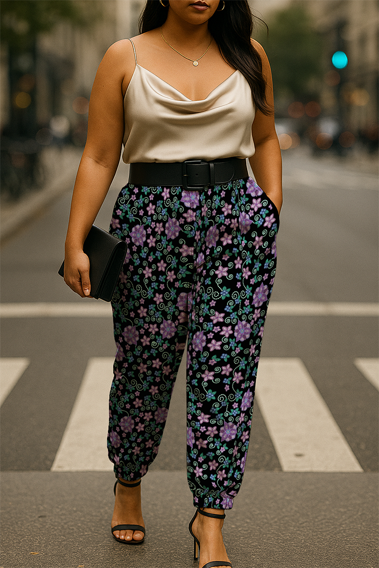 Berry Picking Ribbon Jogger Pants