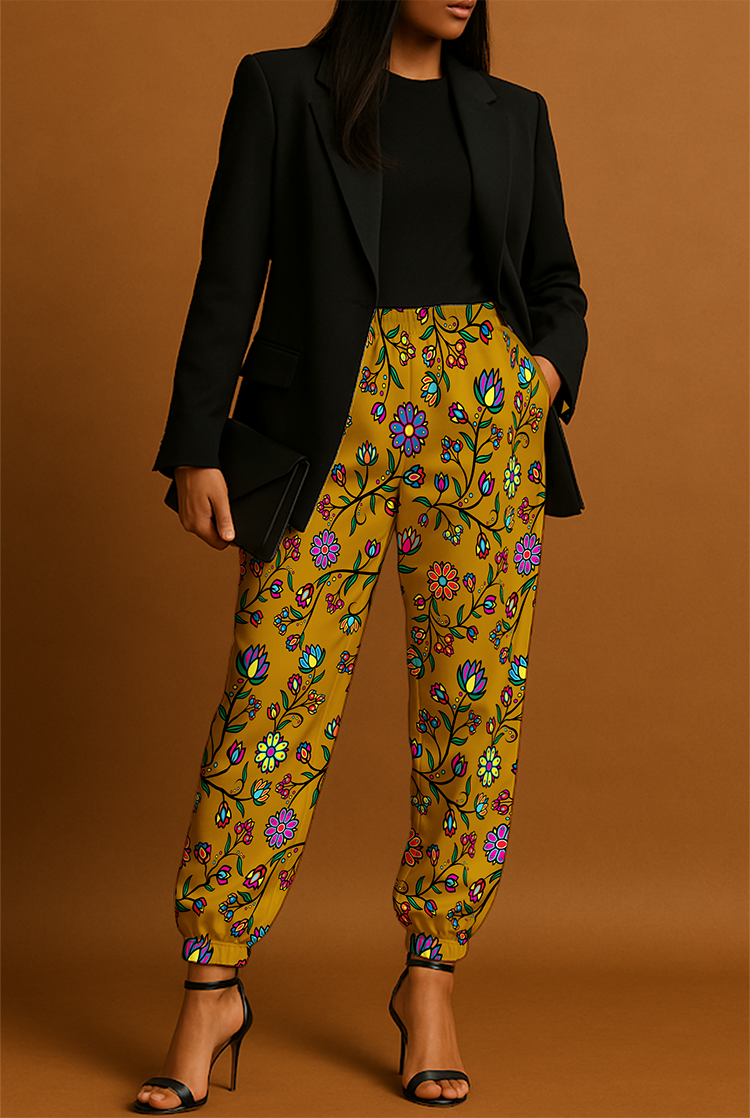 Cosmic Whisper Dried Sweetgrass Ribbon Jogger Pants