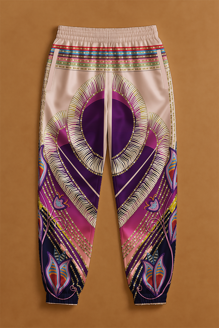 Dentalium Dreams Blush Ribbon Jogger Pants