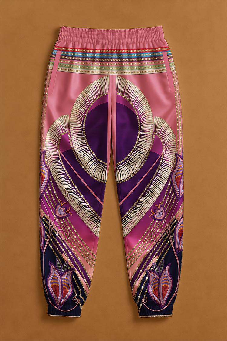 Dentalium Dreams Pink Ribbon Jogger Pants