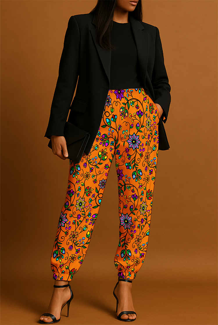 Prairie Paintbrush Orange Ribbon Jogger Pants