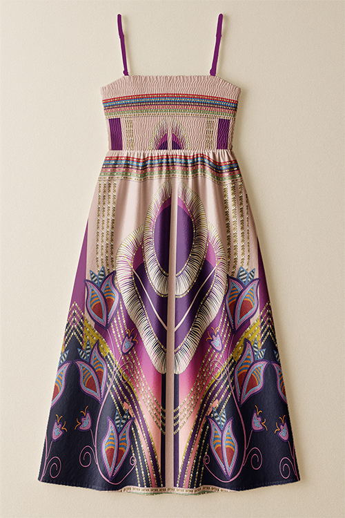 Dentalium Dreams Blush Smock Top Dress