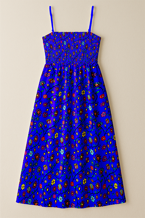 Nature's Nexus Royal Smock Top Dress
