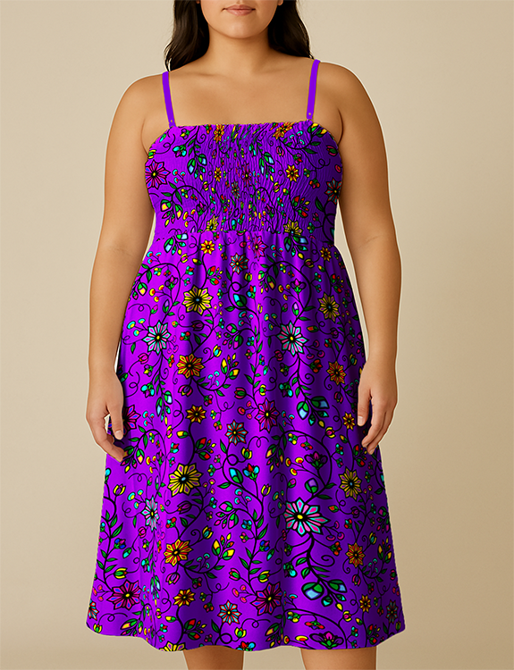 Prairie Paintbrush Purple Smock Top Dress