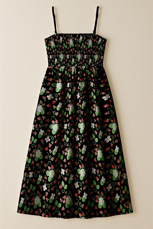 Strawberry Dreams Midnight Smock Top Dress