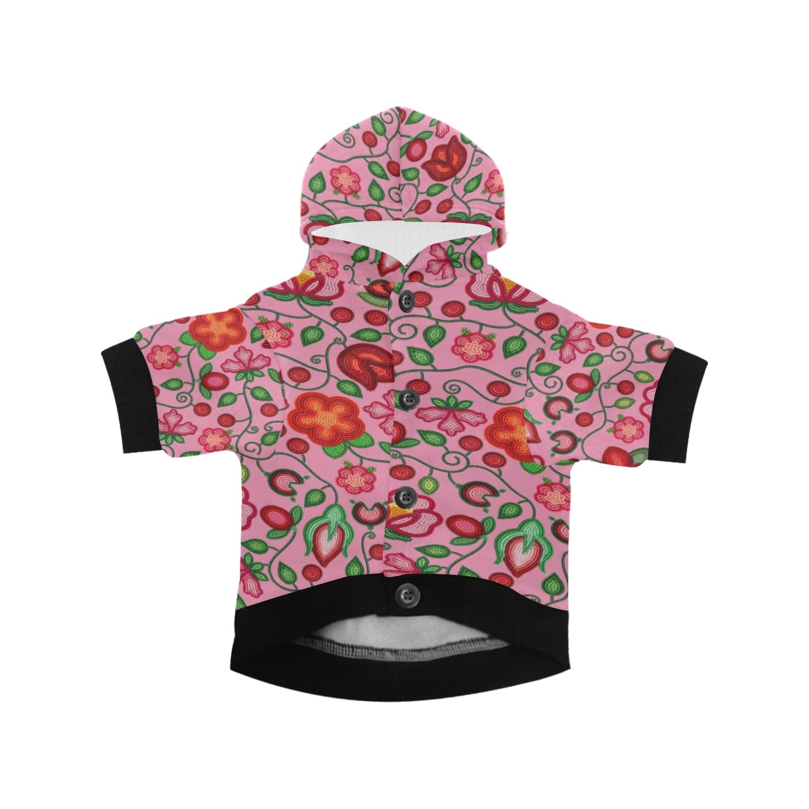 Rose Reverie Pink Pet Dog Hoodie