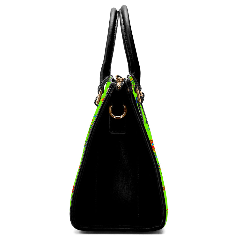 Buffalo Jump Neon Green Hand or Shoulder Bag