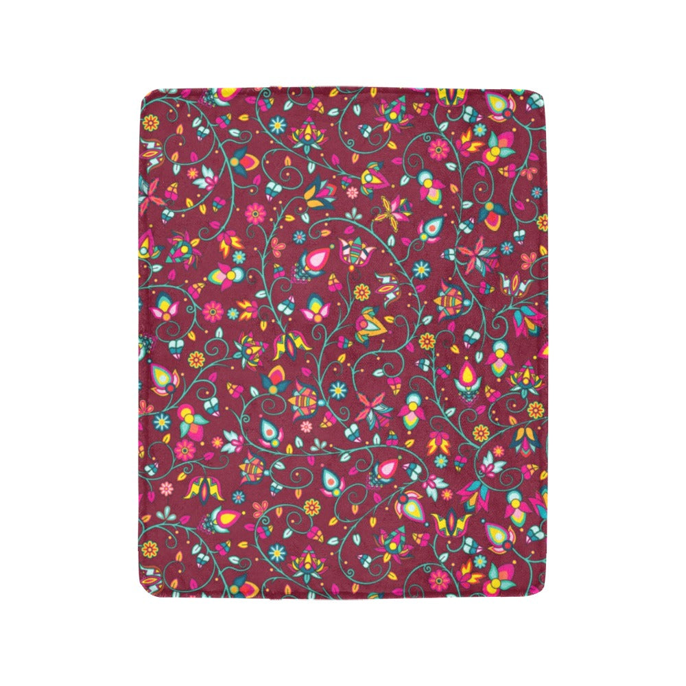 Thorny Path Cranberry Ultra-Soft Micro Fleece Blanket 40"x50"