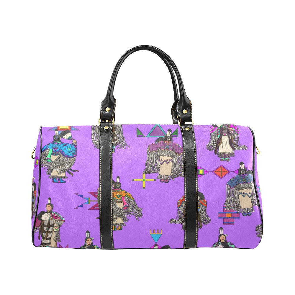 Women's Tradish Dancers Purple Waterproof Travel Bag/Small