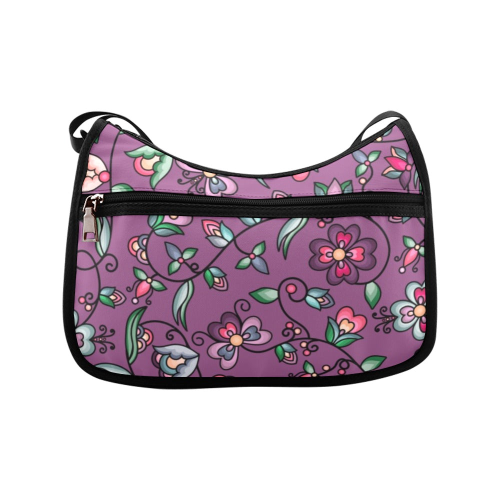 Amber Evening Garland Purple Crossbody Bag