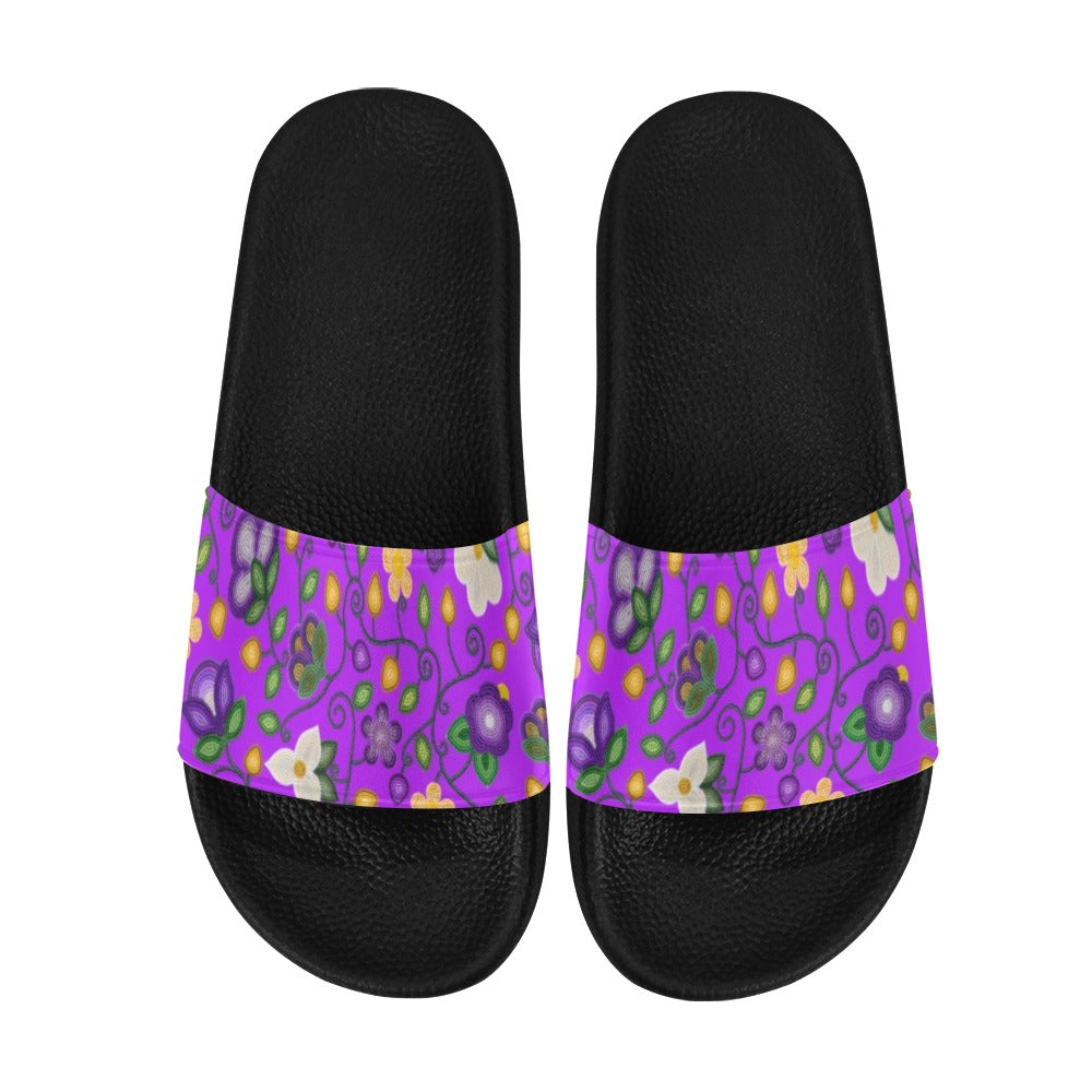 Midnight Moss Bloom Purple Women's Slide Sandals