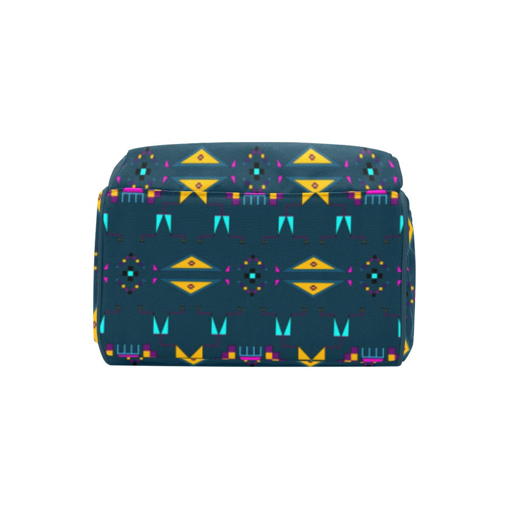 Rite of Passage Dark Teal Multi-Function Diaper Backpack/Diaper Bag