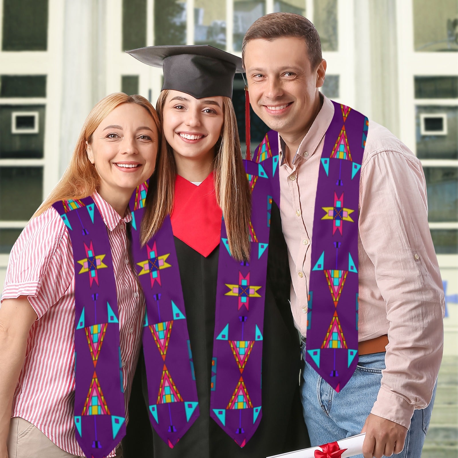 Enemy Territory Berry Graduation Stole