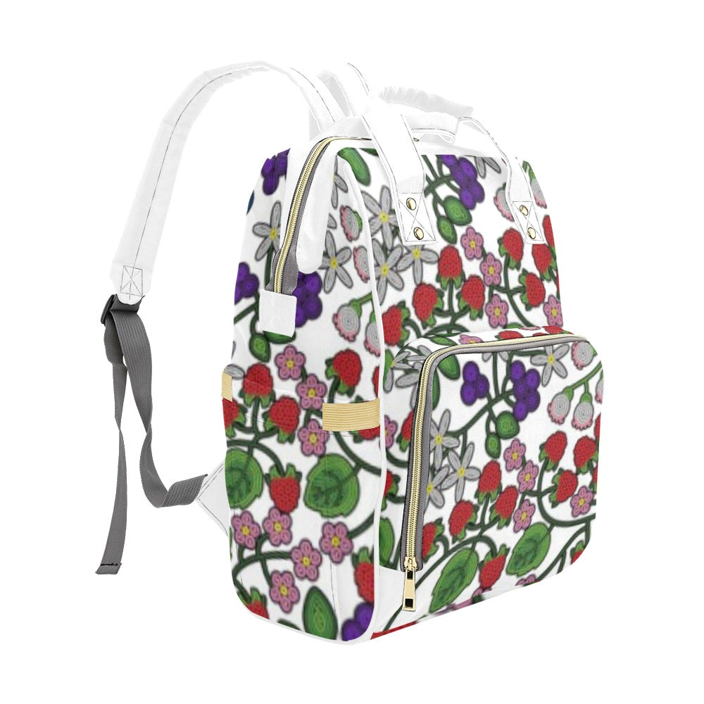 Takwakin Harvest White Multi-Function Diaper Backpack/Diaper Bag