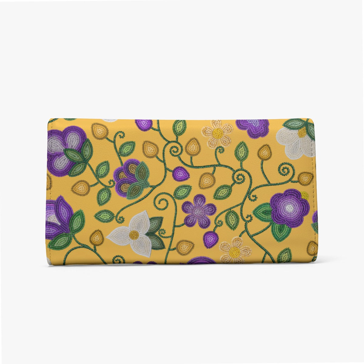 Midnight Moss Bloom Yellow Foldable Wallet