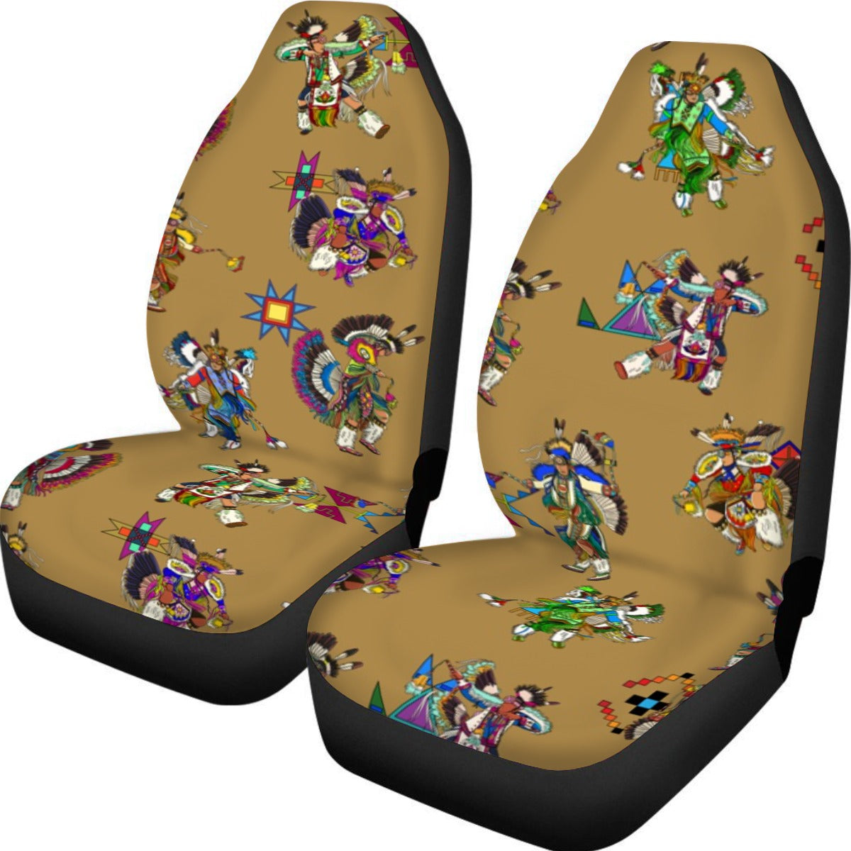 Men's Fancy Dancers Earth Universal Car Seat Cover With Thickened Back