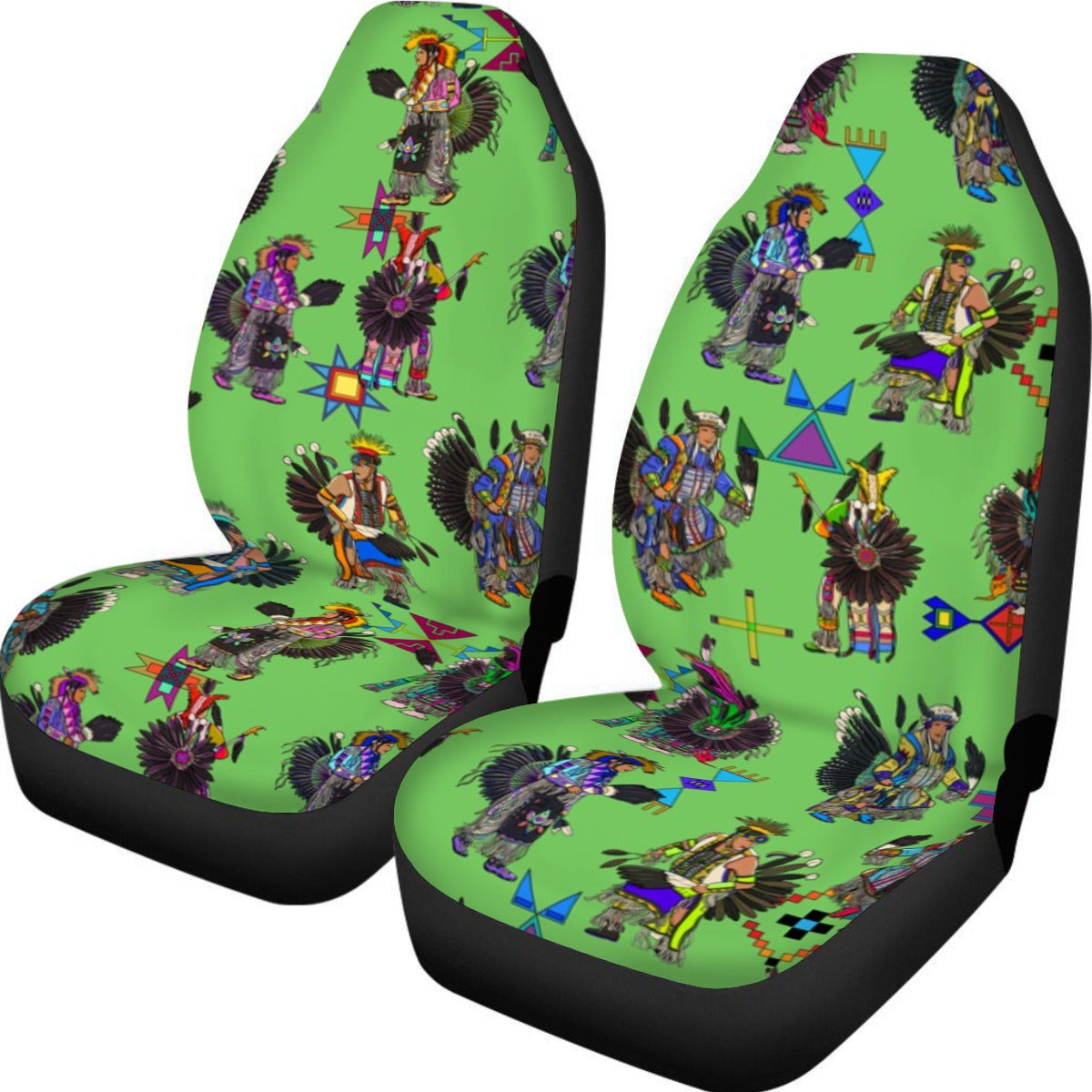 Men's Tradish Dancers Grass Universal Car Seat Cover With Thickened Back