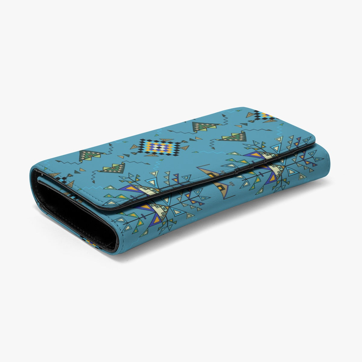 Bear Shield Blue Foldable Wallet