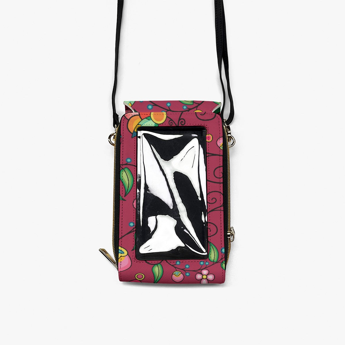Floral Bounty Magenta Mobile Phone Chest Bag
