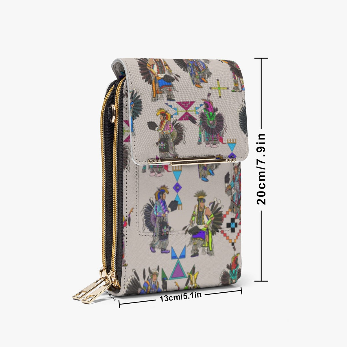 Men's Tradish Dancers Muslin White Mobile Phone Chest Bag
