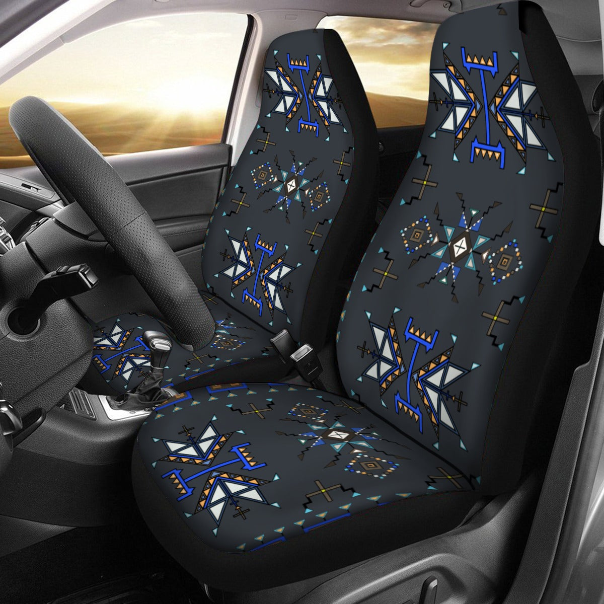 Eagle Strike Gray Universal Car Seat Cover With Thickened Back