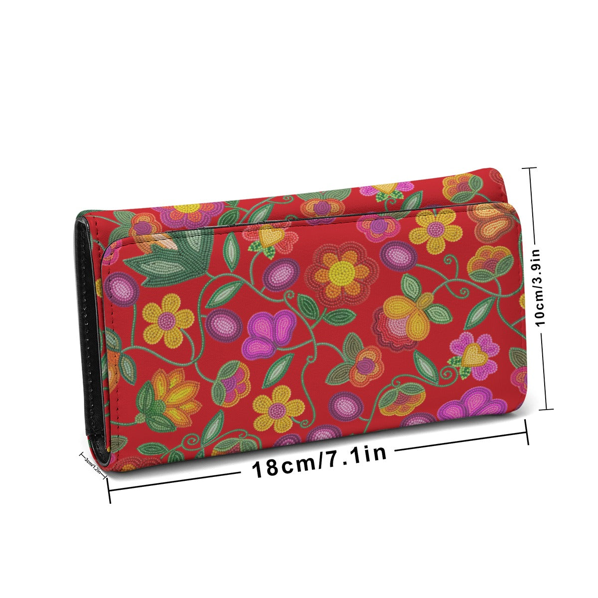 Boreal Bounty Red Foldable Wallet