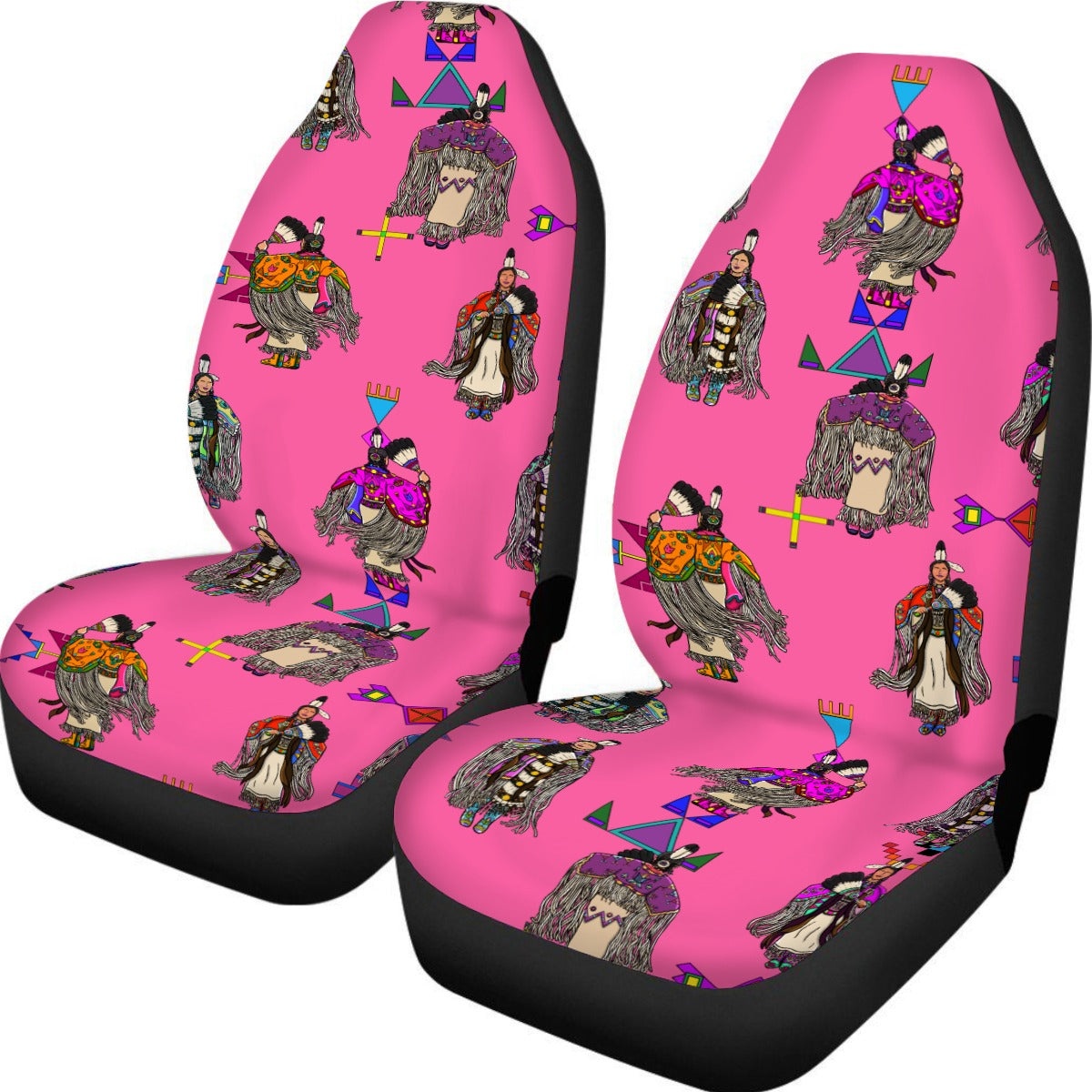Women's Tradish Dancers Pink Universal Car Seat Cover With Thickened Back