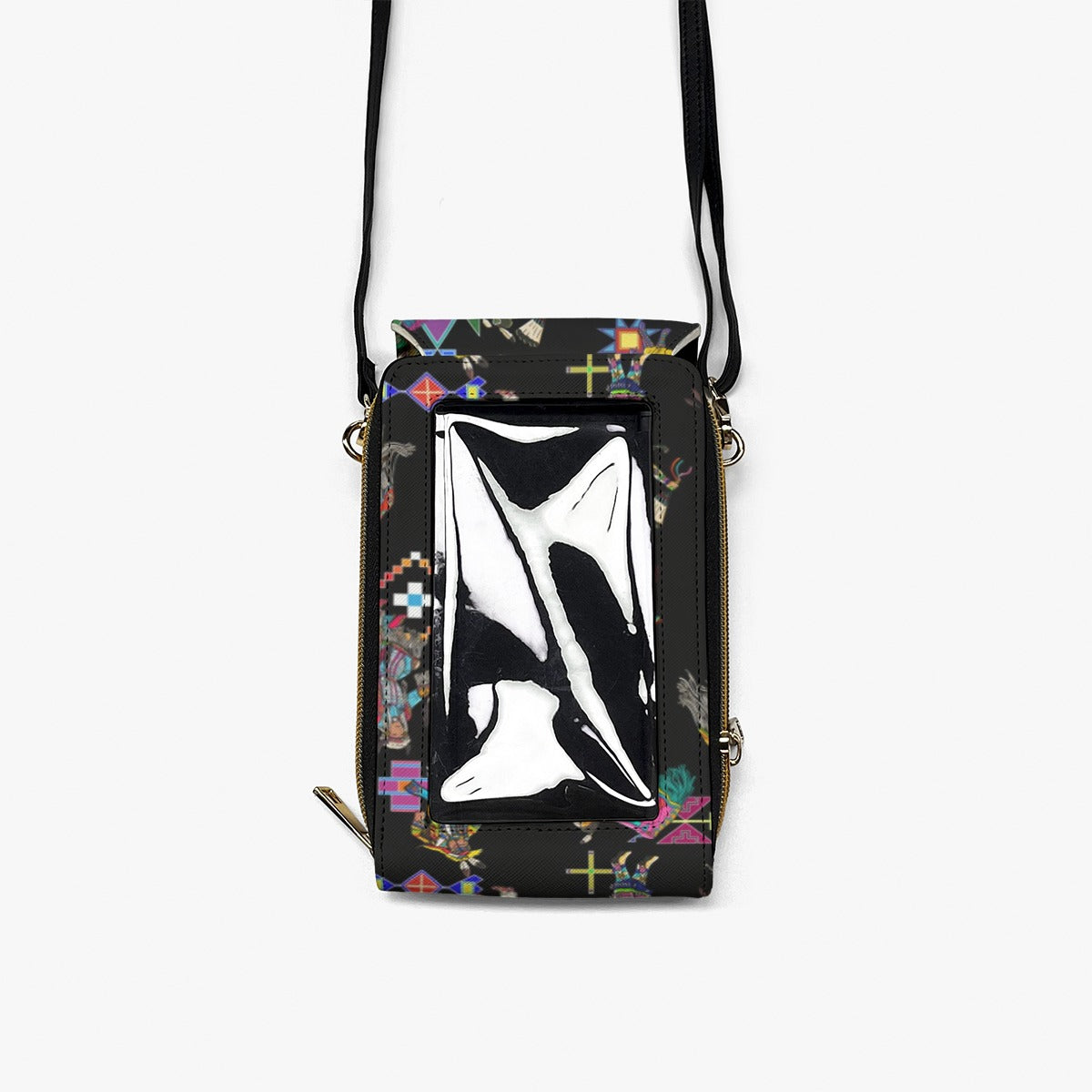 Grand Entry Dancers Black Mobile Phone Chest Bag