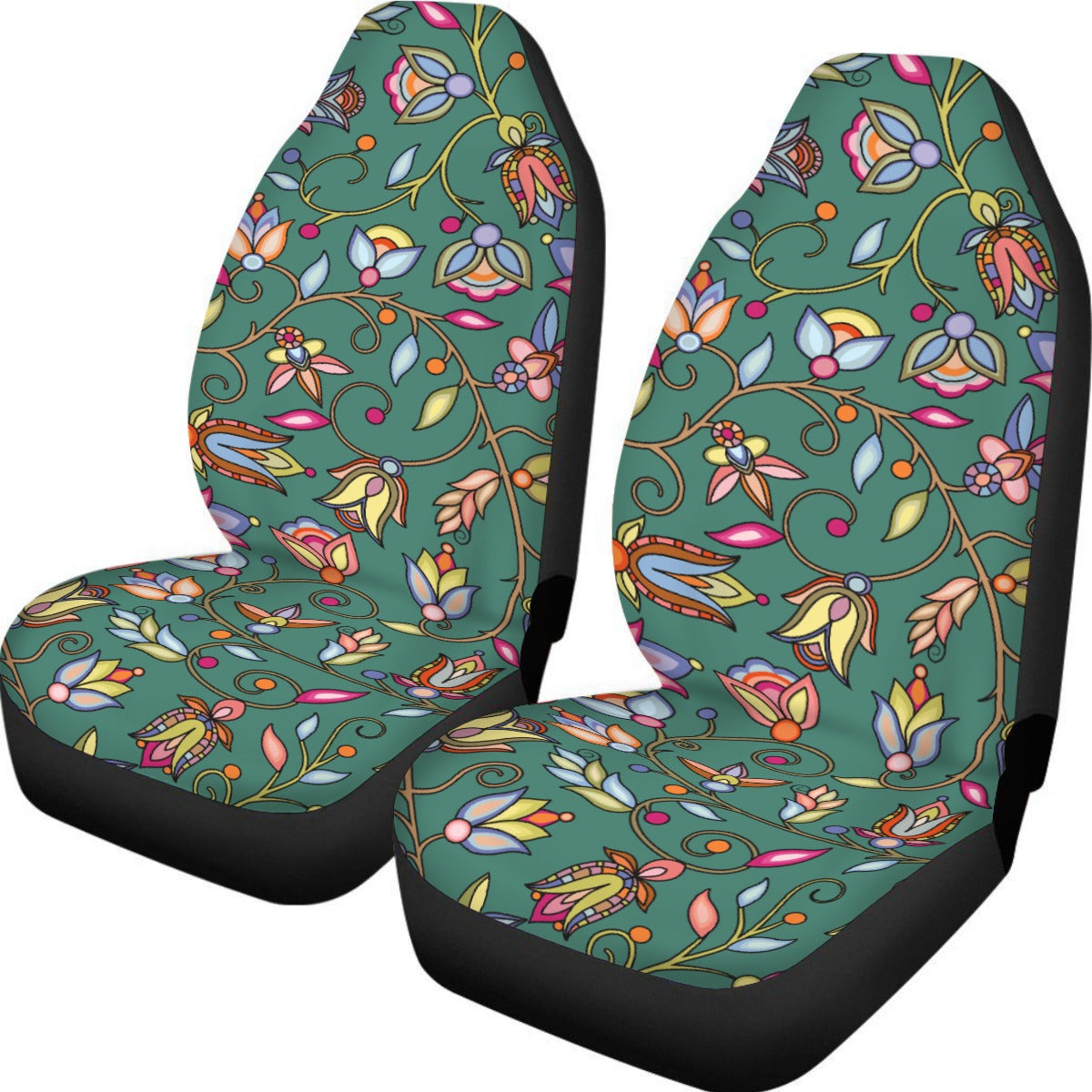 Buffalo Bloom Pond Reflection Universal Car Seat Cover With Thickened Back