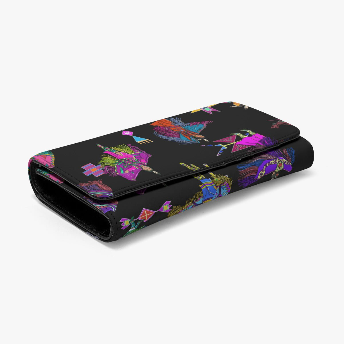 Women's Fancy Dancers Black Foldable Wallet