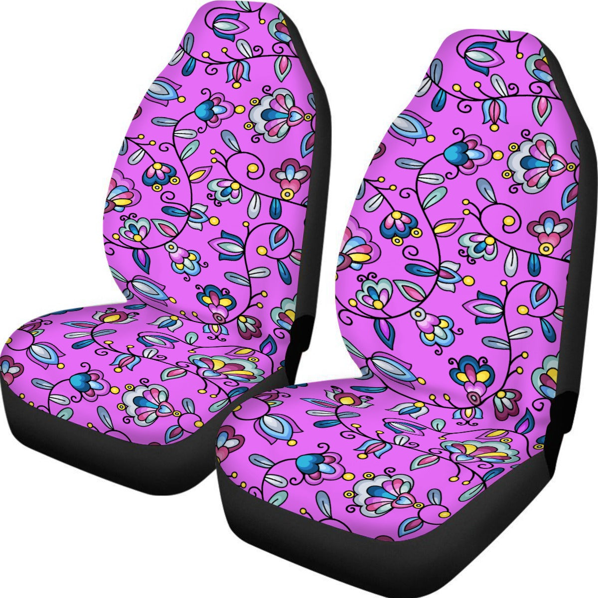 Autumn Bundle Blessing Purple Universal Car Seat Cover With Thickened Back