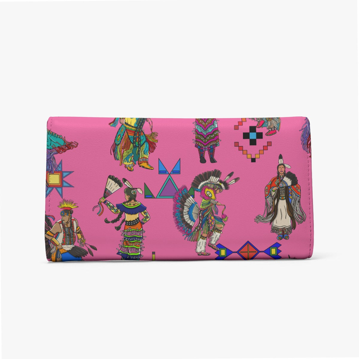 Grand Entry Dancers Pink Foldable Wallet