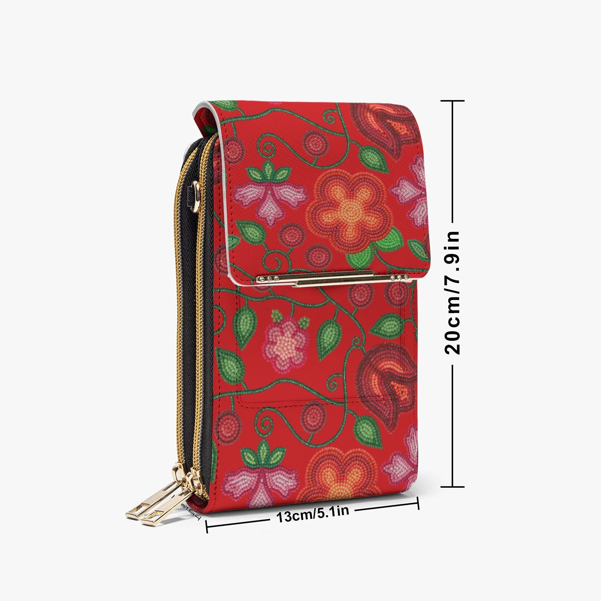 Rose Reverie Red Mobile Phone Chest Bag