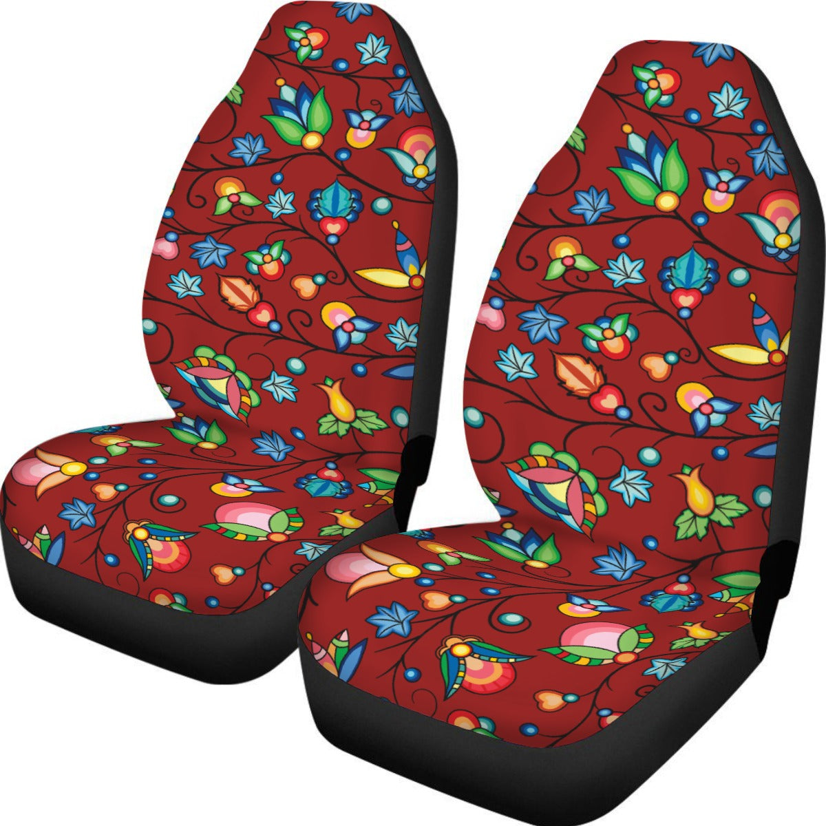 Prairie Plains Spirit Red Universal Car Seat Cover With Thickened Back