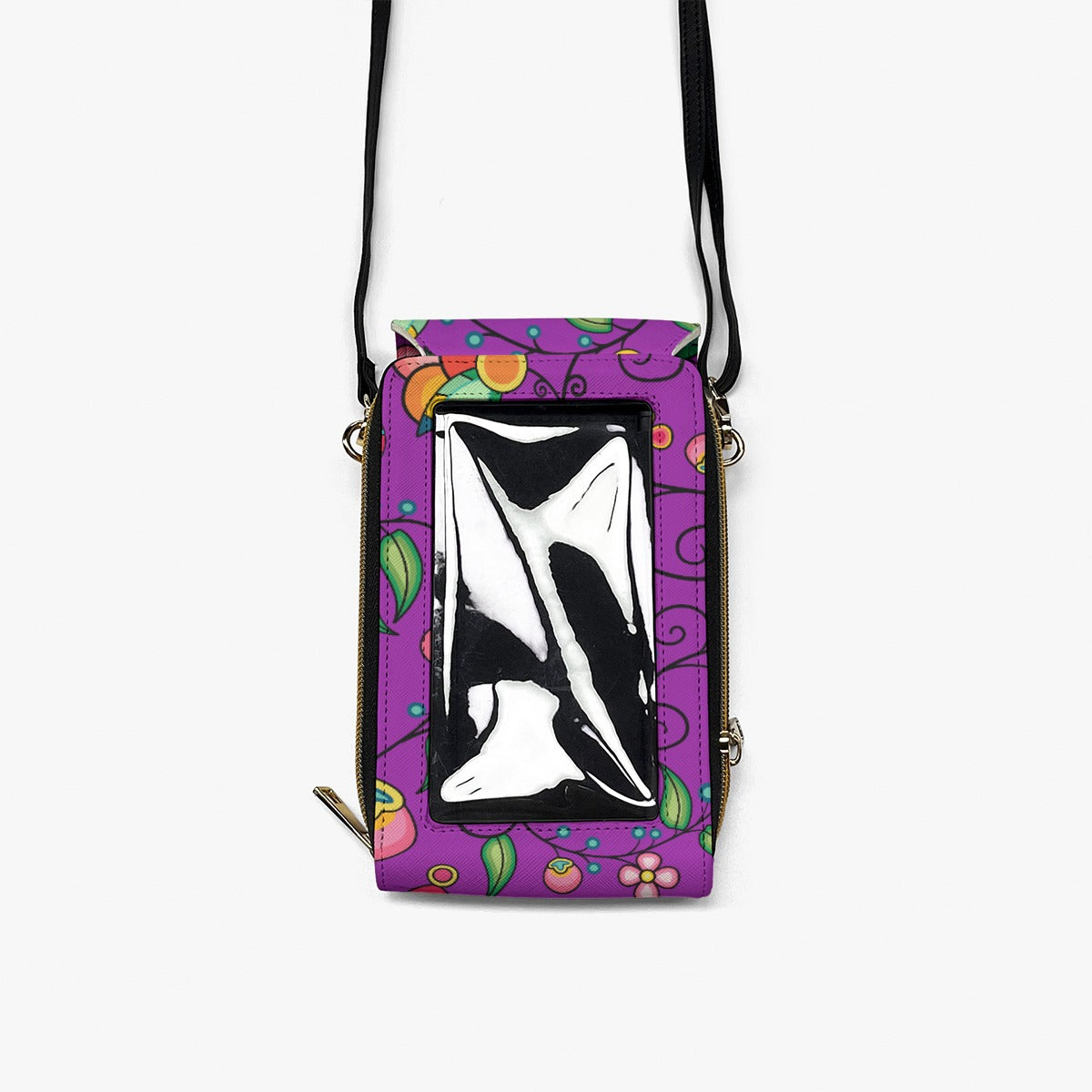 Floral Bounty Purple Mobile Phone Chest Bag