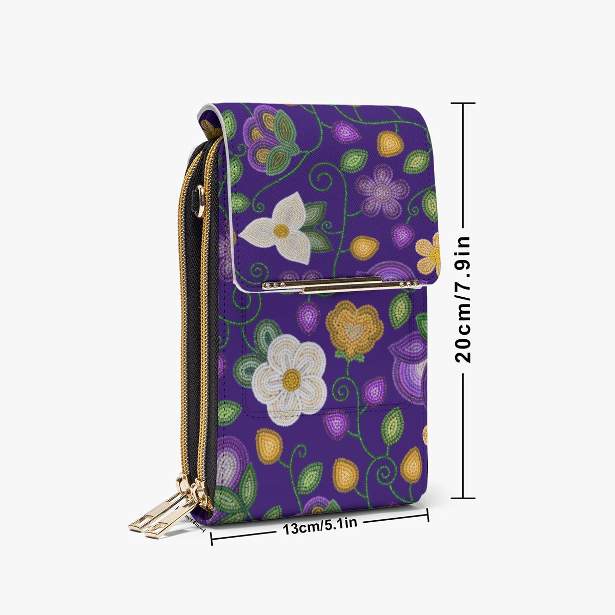 Midnight Moss Bloom Aubergine Mobile Phone Chest Bag