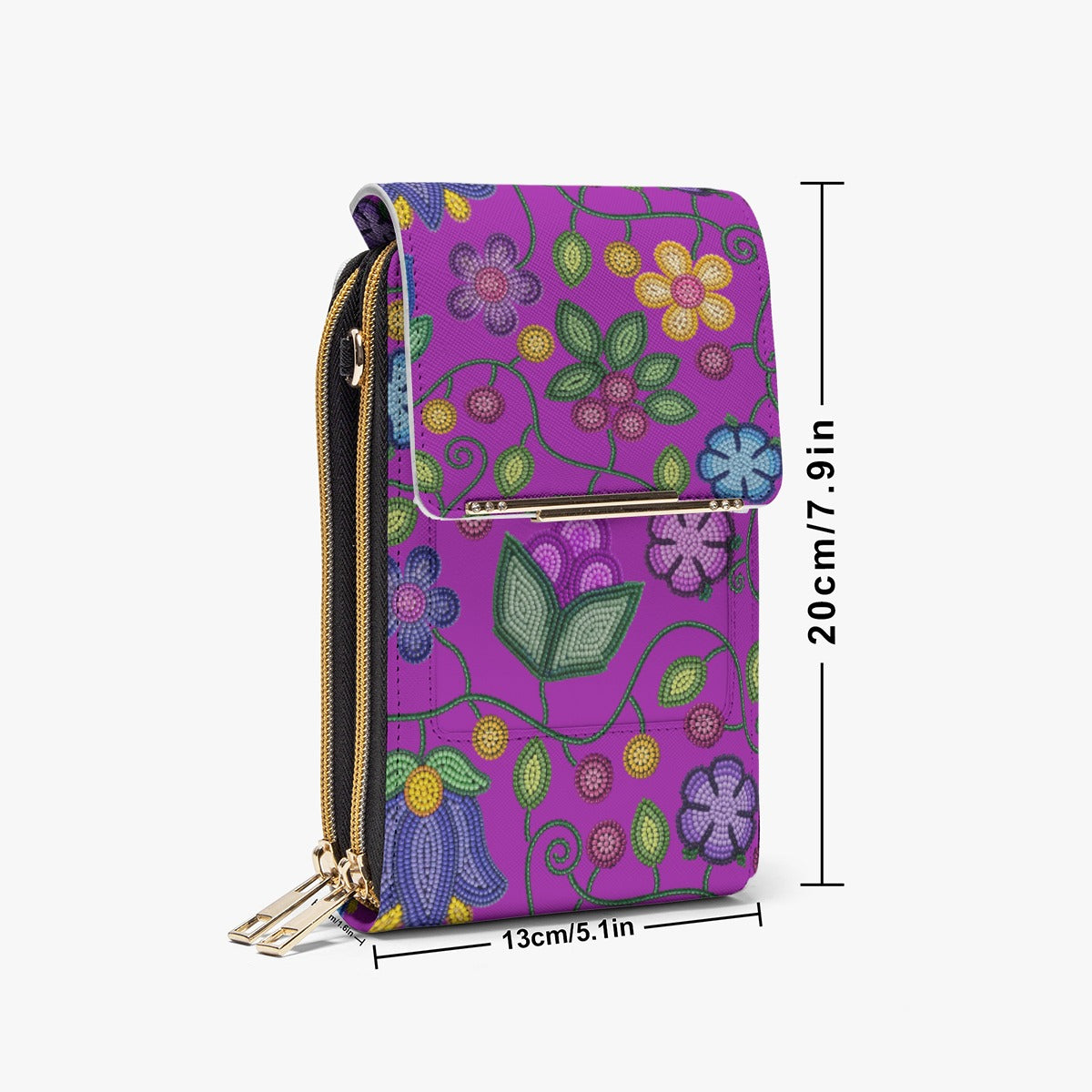 Bloom Uplift Purple Mobile Phone Chest Bag