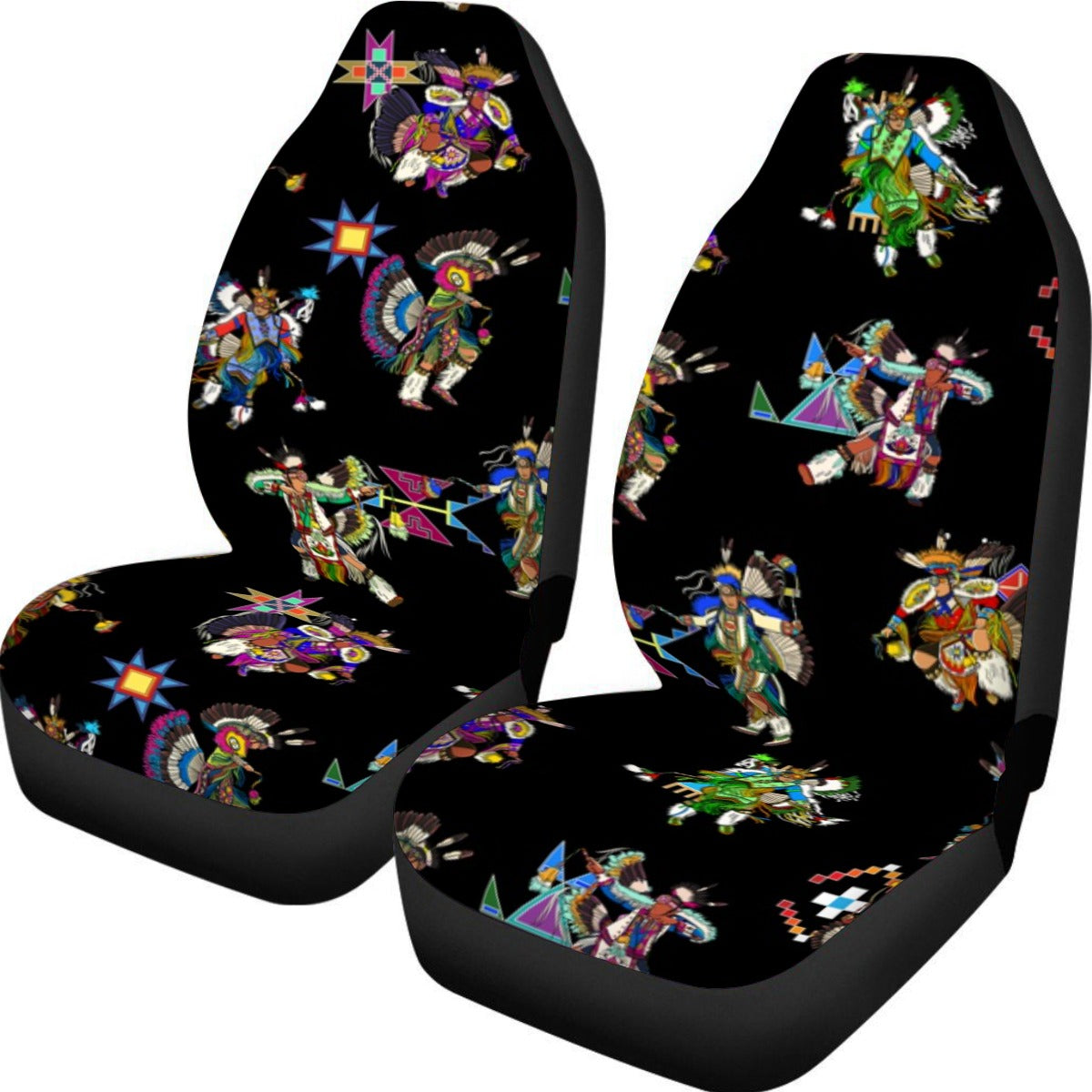 Men's Fancy Dancer Black Universal Car Seat Cover With Thickened Back