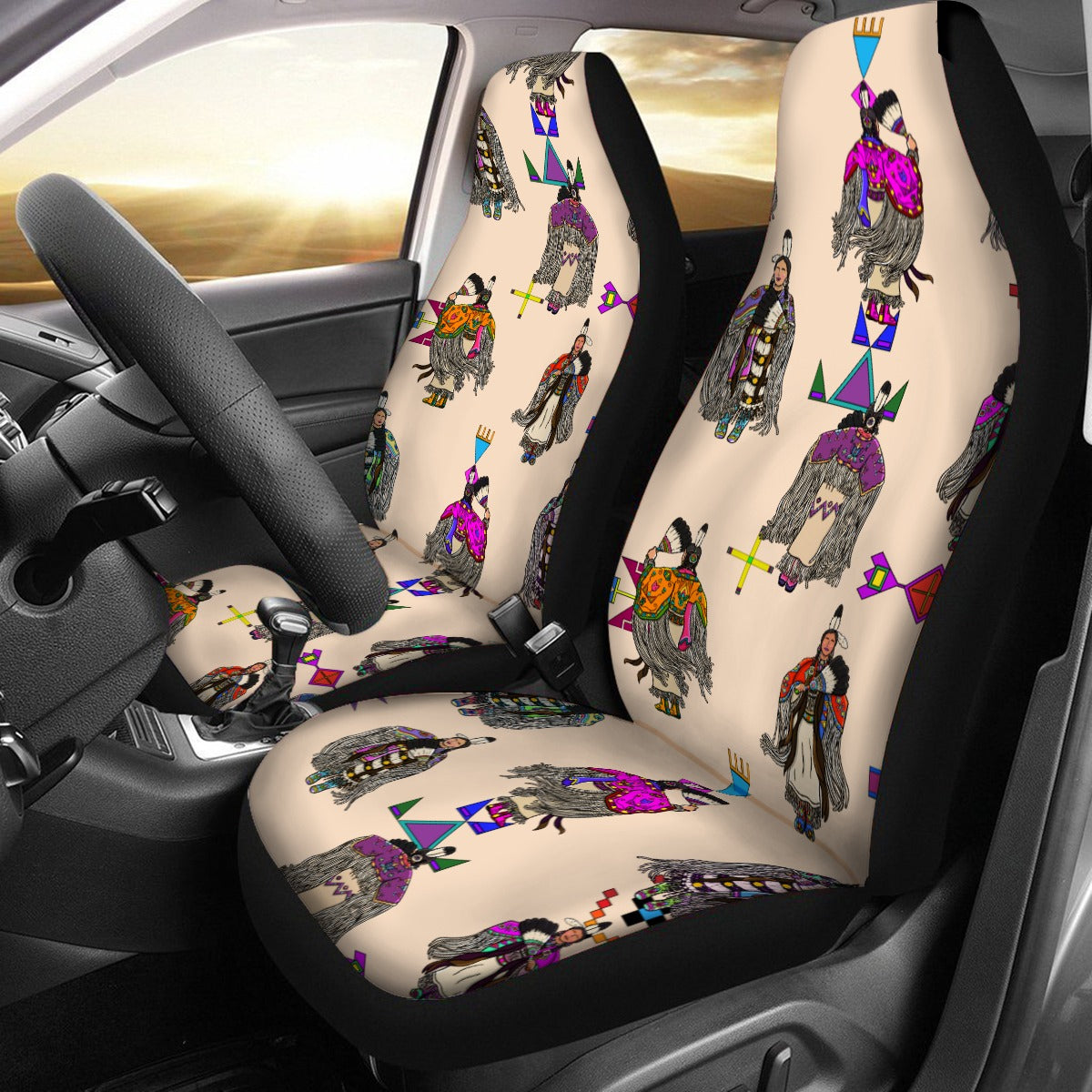Women's Tradish Dancers Muslin Universal Car Seat Cover With Thickened Back